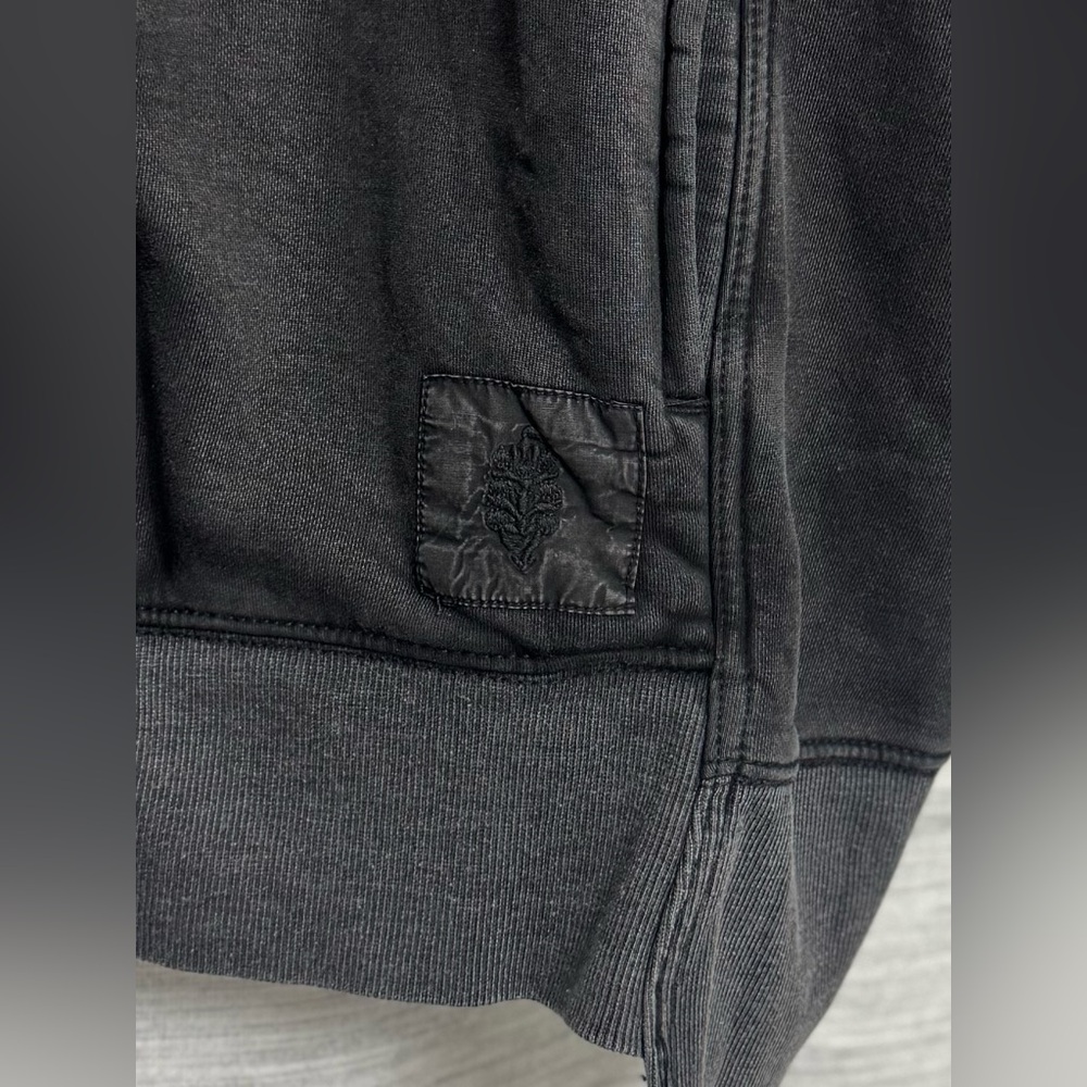FP Movement by Free People Oversized Black Washed Zip Hoodie - Picture 4 of 8